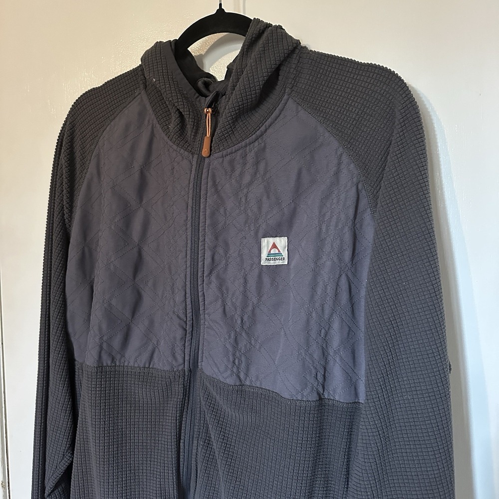 Passenger Outdoor Recycle Polartec Men Fleece XL Pullover Zip Up Climbing Jacket